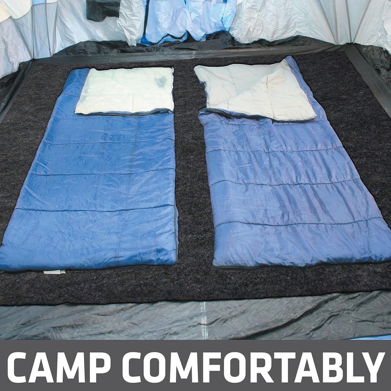 Dry Mate Tent Carpet Mat, Protective Waterproof Liner Keeps You Warm & Dry, Camping Floor Rug Accessory (60" x 74"), Durable, Lightweight, Soft & Comfortable, Trimmable Material (USA Made) (Charcoal) - Image 3